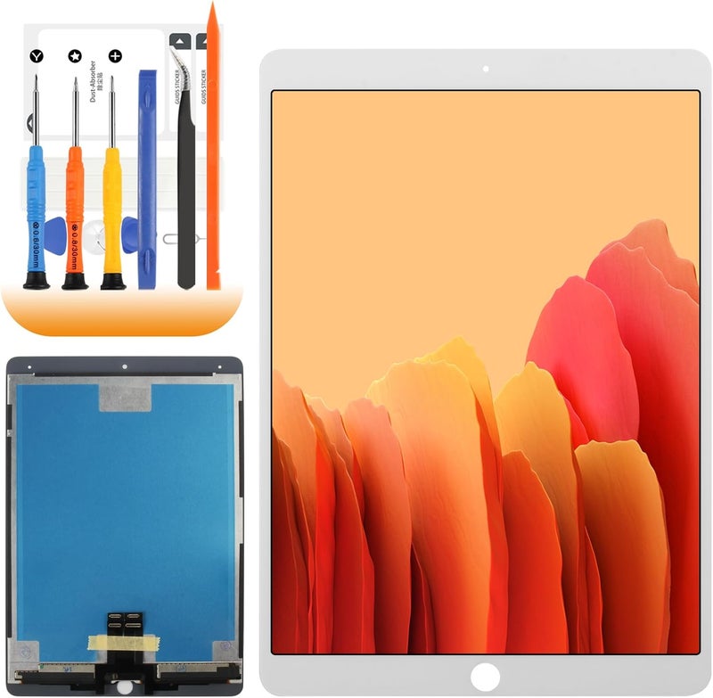 AGCUT LCD for iPad Pro 10.5 2017 Screen Replacement for iPad A1701 A1709 LCD Replacement for iPad Pro 10.5 LCD Screen and Digitizer A1701 Assembly Repair Parts (White) - Image 1